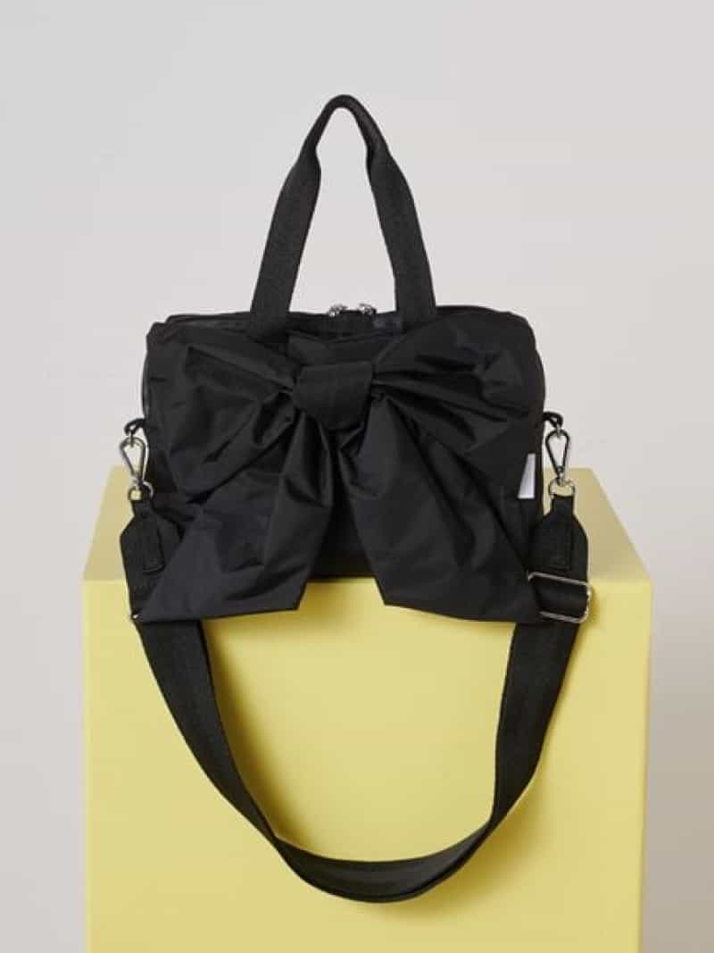 【SNIDEL×LeSportsac】LG BOW SM SATCHEL SNIDEL スナイデル バッグ ショルダーバッグ ホワイト ブラック【送料無料】[Rakuten Fashion]