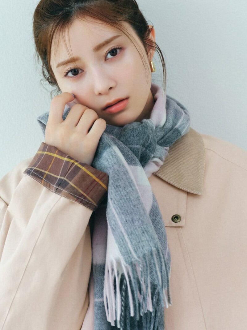 【Barbour】マフラー SNIDEL スナイデル ファッション雑貨 マフラー・ストール・ネックウォーマー ピンク ベージュ【送料無料】[Rakuten Fashion]