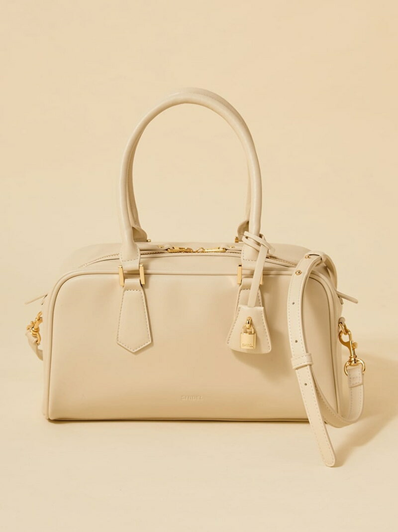 パドロックチャームボストン SNIDEL スナイデル バッグ ボストンバッグ ネイビー ...