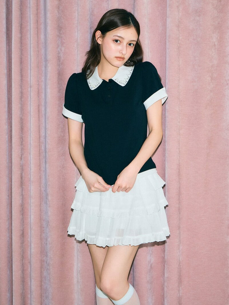 Rakuten - フリルスカショーパン SNIDEL スナイデル パンツ その他のパンツ ホワイト ブラック【先行予約】*【送料無料】[Rakuten Fashion]