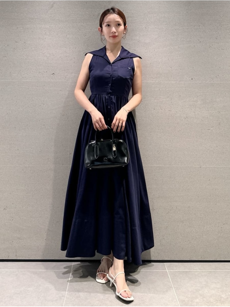 【SALE／50%OFF】アメスリシャツワンピース SNIDEL スナイデル ワンピース・ドレス ワンピース ホワイト ネイビー【RBA_E】【送料無料】[Rakuten Fashion]