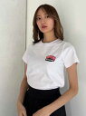 【SALE／50%OFF】【NUTMEG】コンパクトTシャツ SNIDEL スナイデル トップス スウェット・トレーナー ホワイト ブラック ピンク【RBA_E】[Rakuten Fashion]