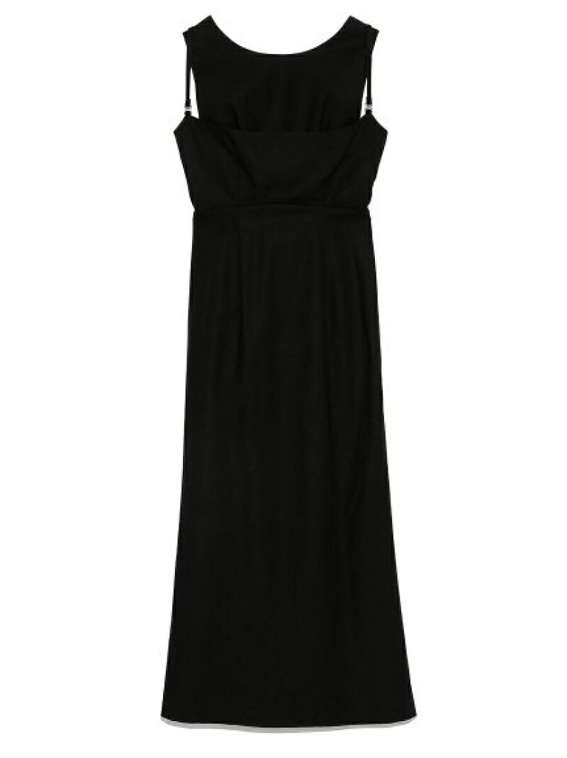 最新のデザイン Snidel レディース ワンピース スナイデル レイヤードリネンワンピース ロングワンピース ブラック マキシワンピース Rakuten ブルー Fashion