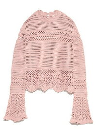 【SALE/45%OFF】snidel クロシェニットプルオーバー スナイデル ニット【RBA_S】【RBA_E】【送料無料】