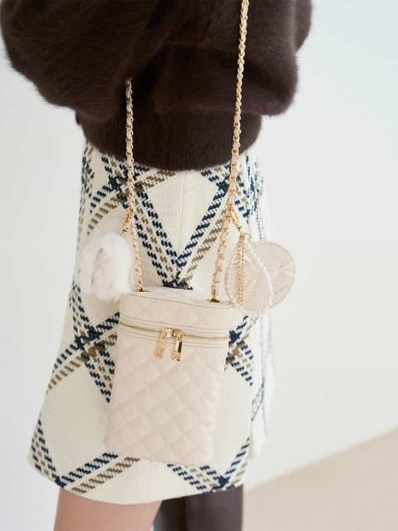 3セットバニティショルダー SNIDEL スナイデル バッグ ショルダーバッグ ブラック【送料無料】[Rakuten Fashion]