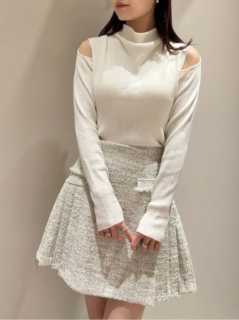 コールドショルダールーズリブプルオーバー SNIDEL スナイデル ト...(4.0)