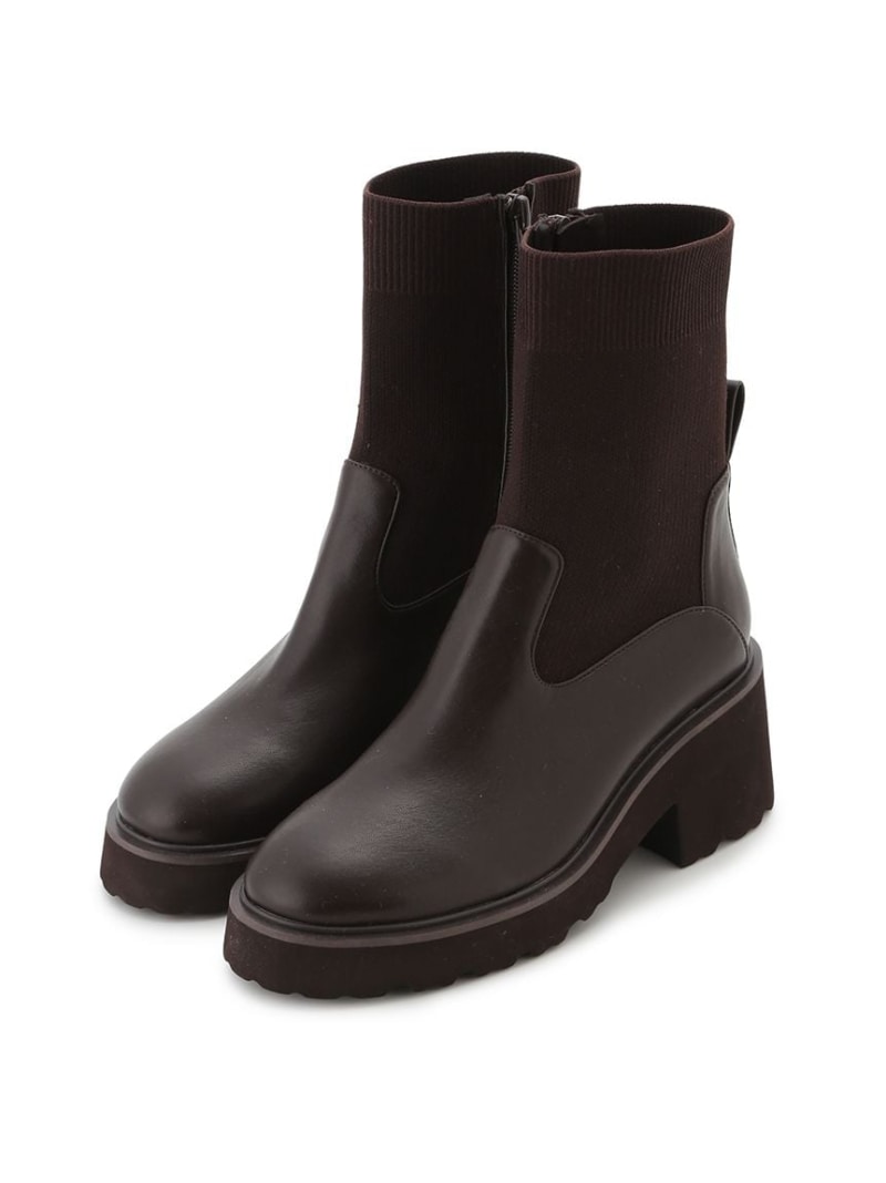 【SALE／50%OFF】ショートニットブーツ SNIDEL スナイデル シューズ・靴 ブーツ ブラック【RBA_E】【送料無料】[Rakuten Fashion]