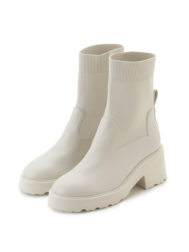 【SALE／50%OFF】ショートニットブーツ SNIDEL スナイデル シューズ・靴 ブーツ ブ...