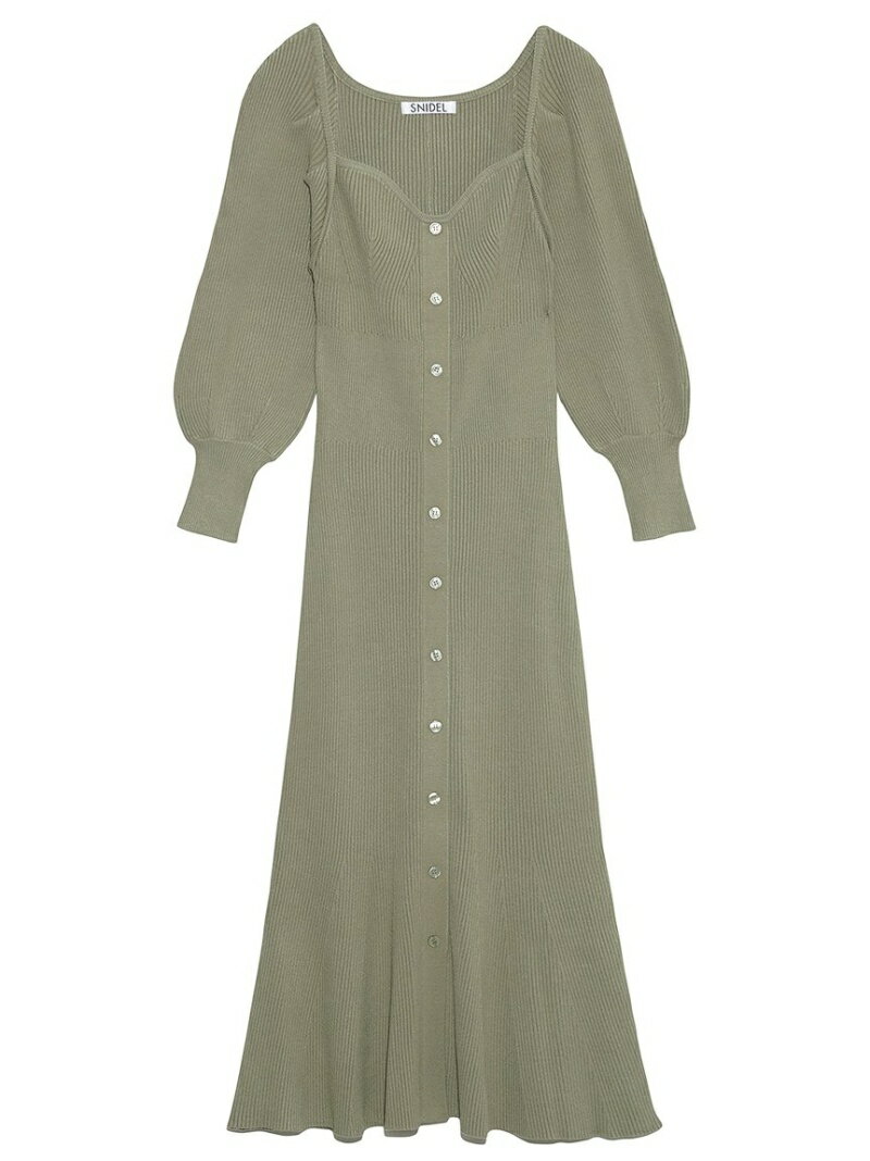 Snidel レディース Sale ワンピース スナイデル Sustainableフロントボタンニットワンピース ロングワンピース Fashion マキシワンピース Rakuten ピンク ホワイト