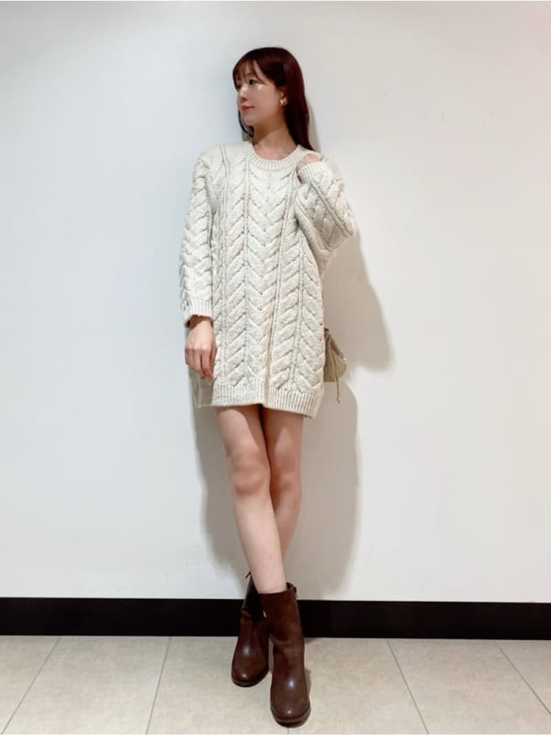 バリエニットワンピース SNIDEL スナイデル ワンピース・ドレス ワンピース ホワイト グレー ピンク【送料無料】[Rakuten Fashion]