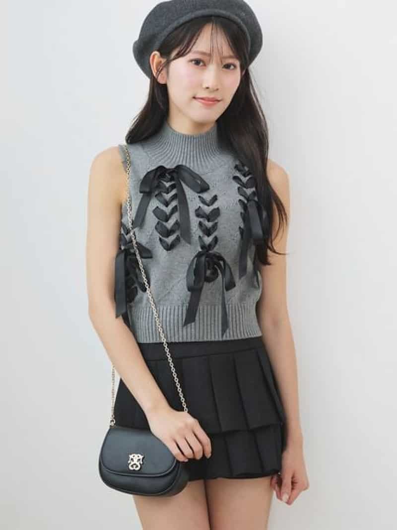 ベルトセットティアードスカショーパン SNIDEL スナイデル パンツ その他のパンツ ブラック ベージュ*
