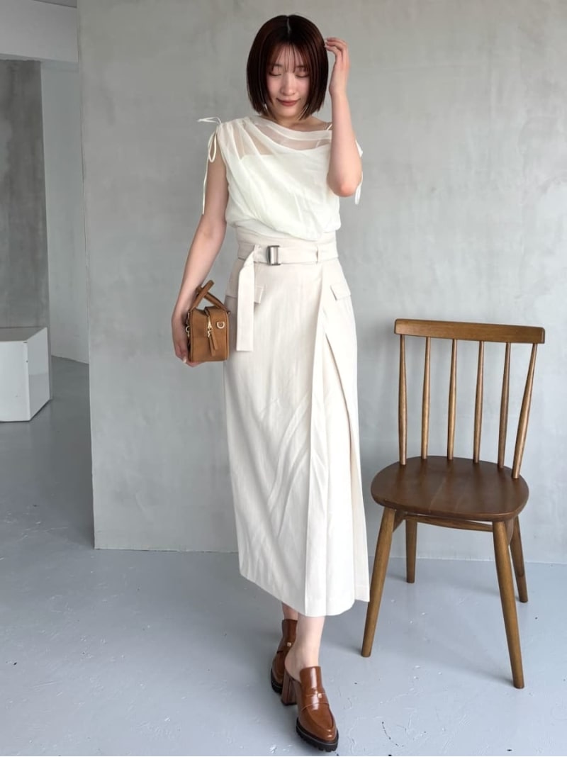 【SALE／50%OFF】ベルトデザインタイトスカート SNIDEL スナイデル スカート ロン...