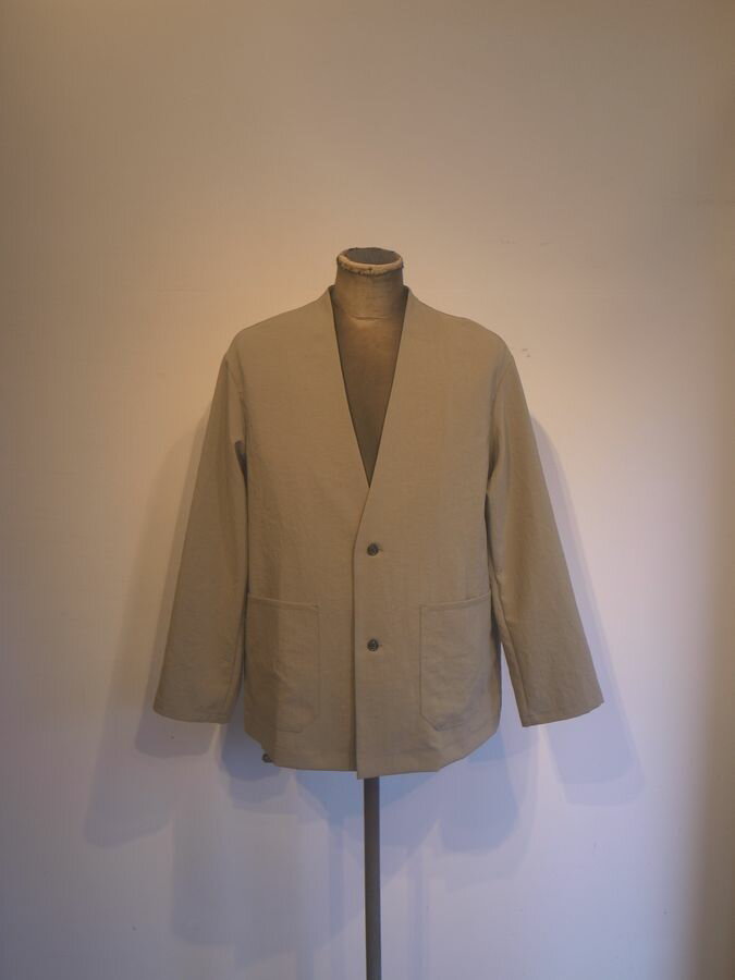 LAMOND(ラモンド)NO COLLAR SHARI JACKET