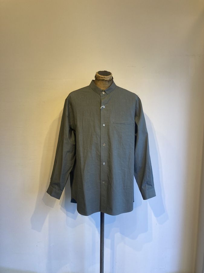 STILL BY HAND(スティルバイハンド)Linen mixed narrow collar shirt(SH06261)...