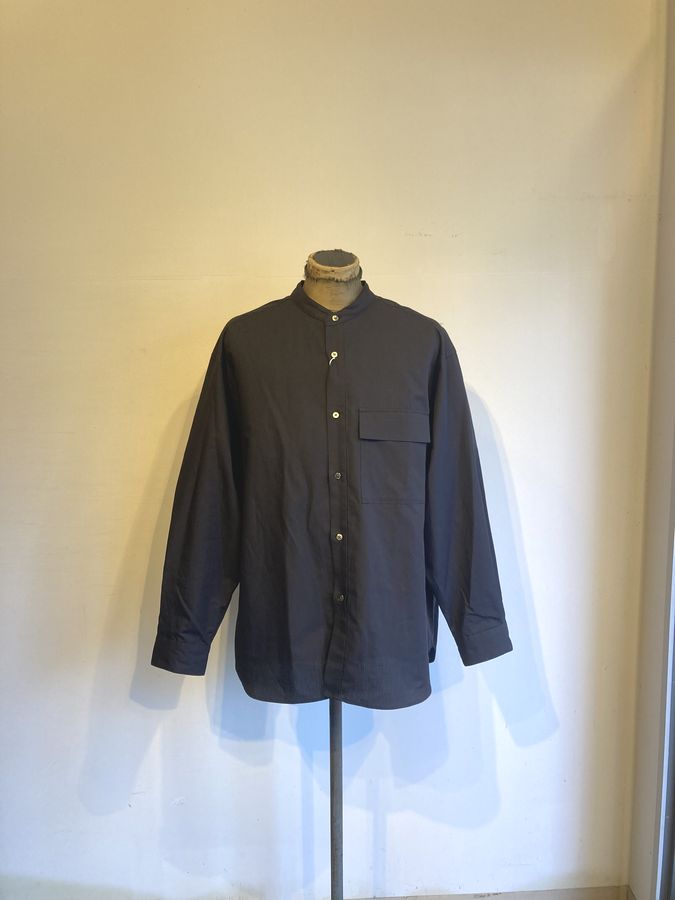 Rakuten - STILL BY HAND(スティルバイハンド)Cotton/ramie band collar shirt(SH09261)