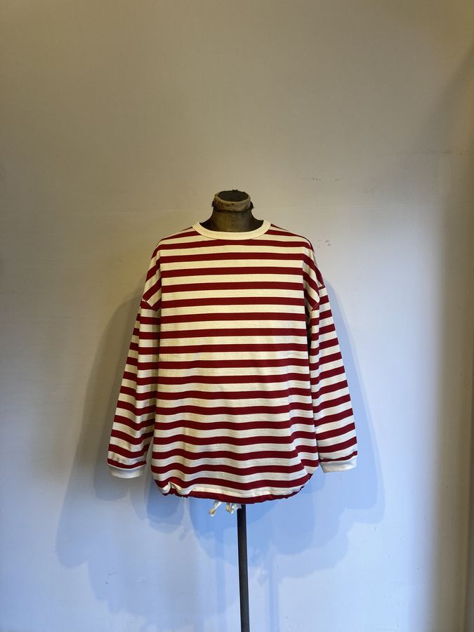 HAVERSACK(ハバーサック)度詰天竺ボーダークルーネックロングTシャツ