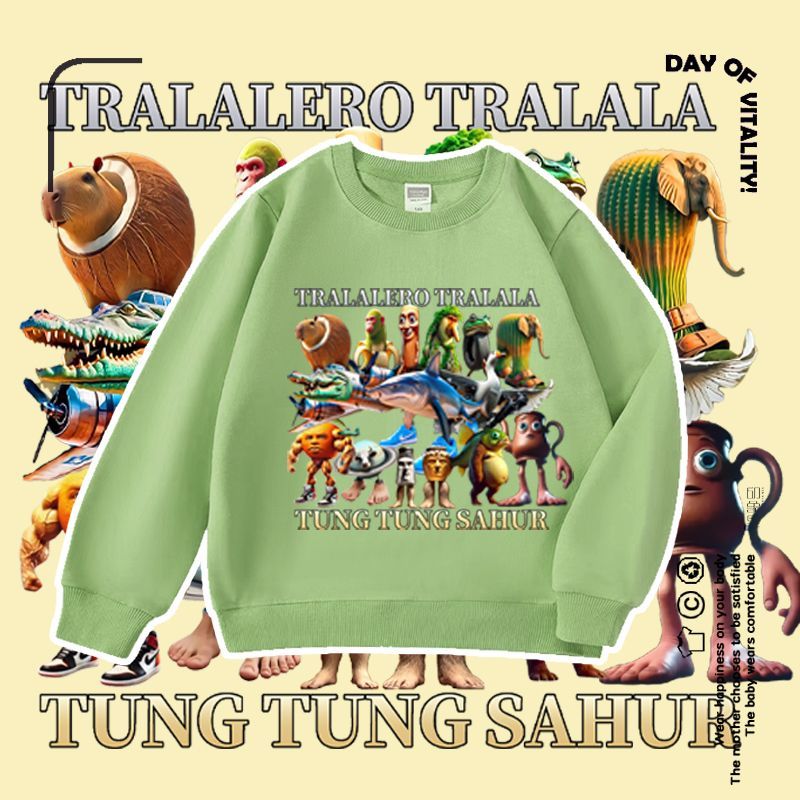 tung tung tung sahur 子供用フード秋の新作 ナーかわいい おしゃれ ジュニア 子供誕生日 プレゼント