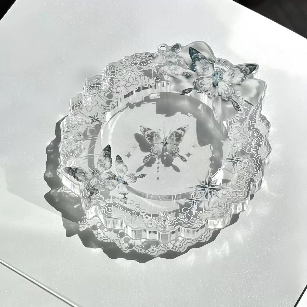 乐天商城 - アクリルフレーム ケース ポーチ キーホルダー 缶バッジ アクスタ アクリルスタンド アクキー 痛バッグ 痛バ 保護 カバー 飾り 収納ケース コレクション 58mm 75mm