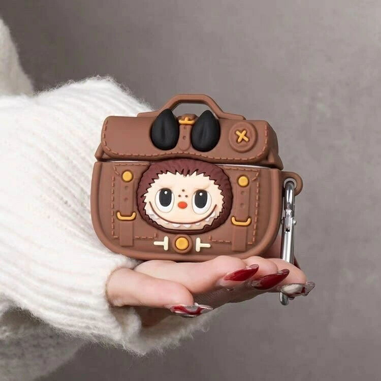 ラブブ LABUBU イヤホンケース AirPodsケース AirPodsProケース かわいいイヤホンカバー キャラクターグッズ 推し活 シリコンケース キー...