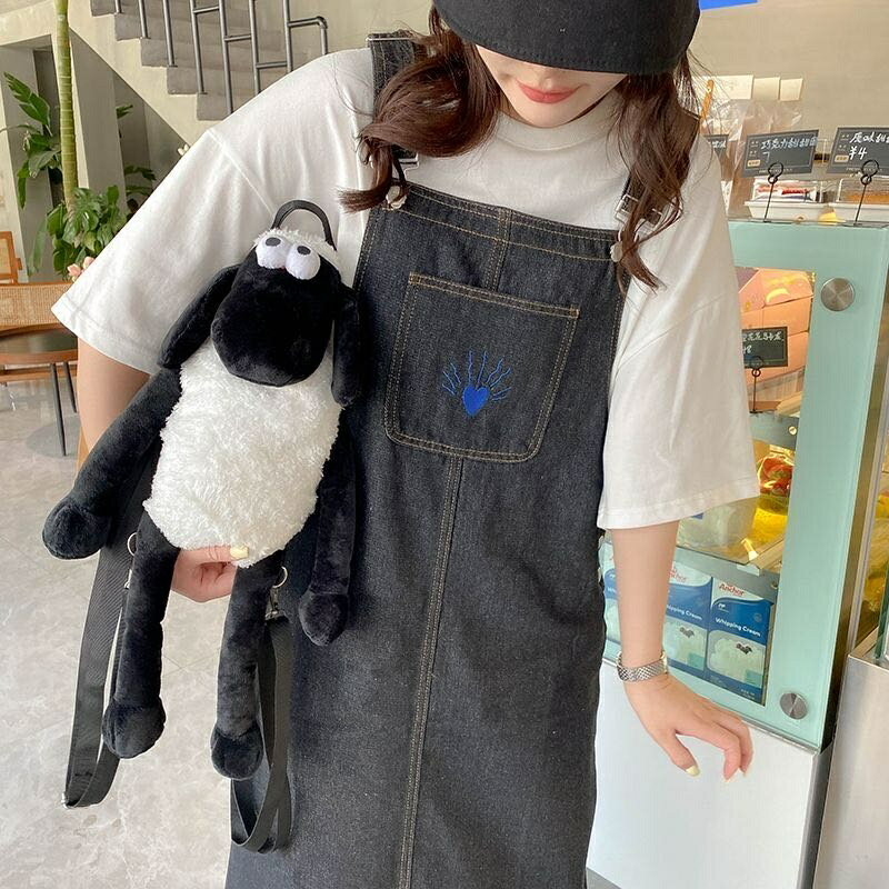 リュック バックパッグ ぬいぐるみ ひつじのショーン 動物 抱き枕 ベッド 玩具 ふわふわ もこもこ 女の..