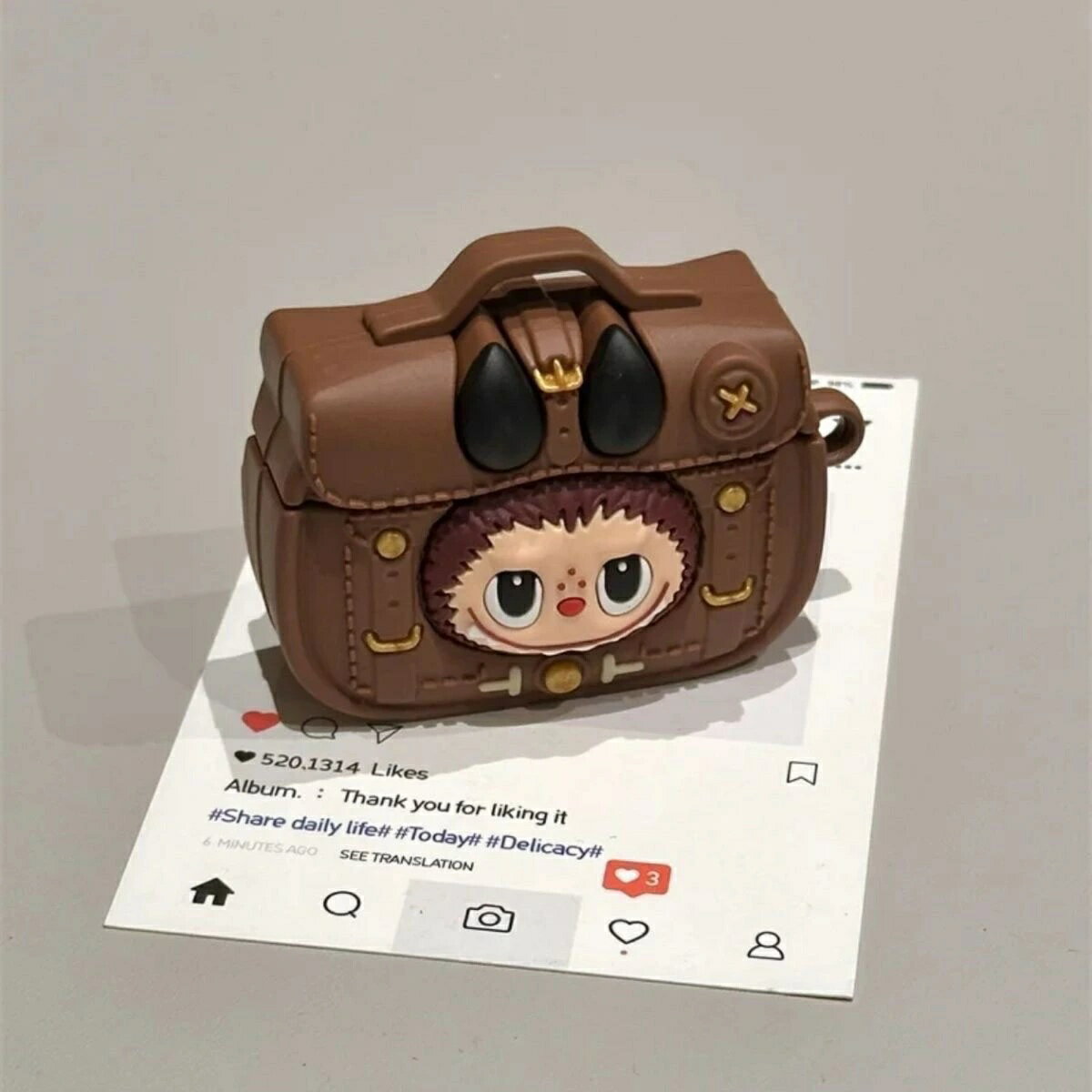 ラブブ LABUBU イヤホンケース AirPodsケース AirPodsProケース かわいいイヤホンカバー キャラクターグッズ 推し活 シリコンケース キー...