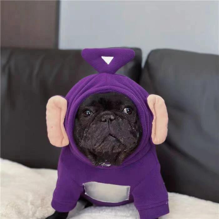 テレタビーズ 犬服 犬用 服 アウター 洋服 暖かい 大型犬 スタジャン 秋冬アイテム ペット服 ねこ 犬用..