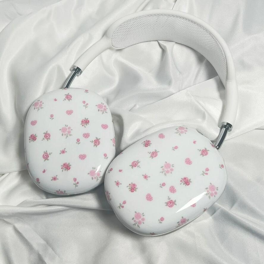 Rakuten - AirPods Max ケース カバー シリコン イヤーカップ 保護カバー 衝撃 吸収 保護 アクセサリー ヘッドホンカバー アップル エアーポッズマックス オシャレ おしゃれ Y2K 韓国風 インス映え 花柄