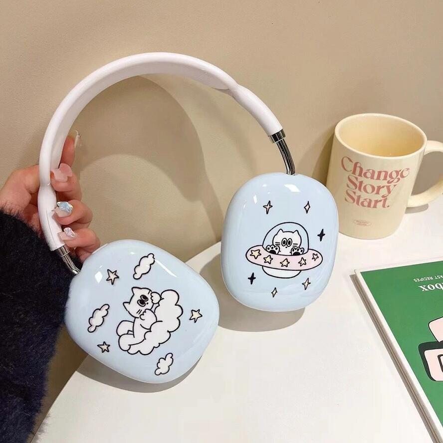 Rakuten - AirPods Max ケース カバー シリコン イヤーカップ 保護カバー 衝撃 吸収 保護 アクセサリー ヘッドホンカバー アップル エアーポッズマックス オシャレ おしゃれ Y2K 韓国風 インス映え 花柄