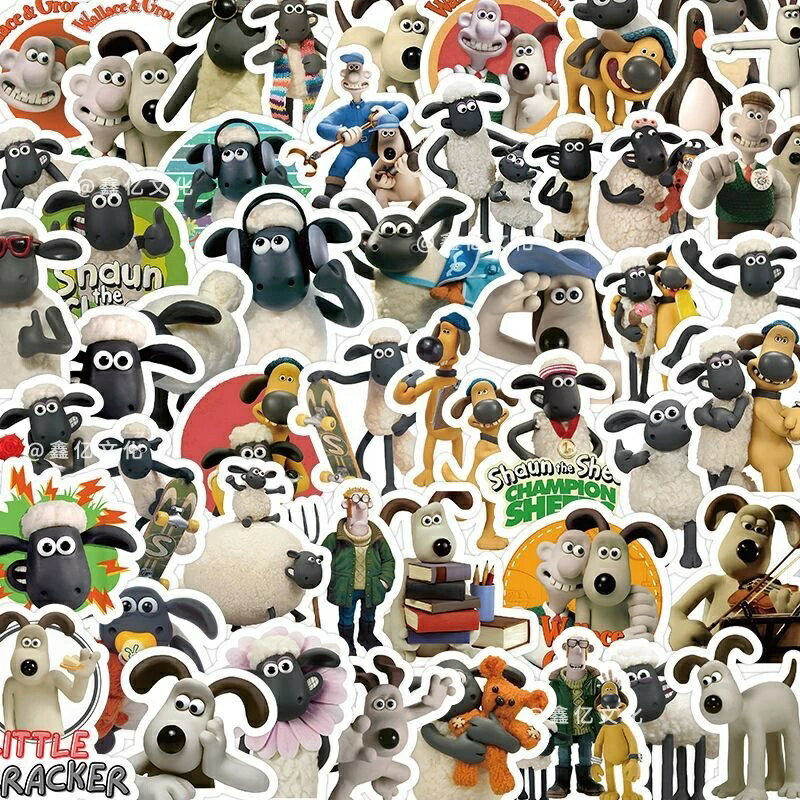 即納 60枚 シール スティッカー おもろい ひつじのショーン かわいい グッズ プレゼント ギフト ひつじ..