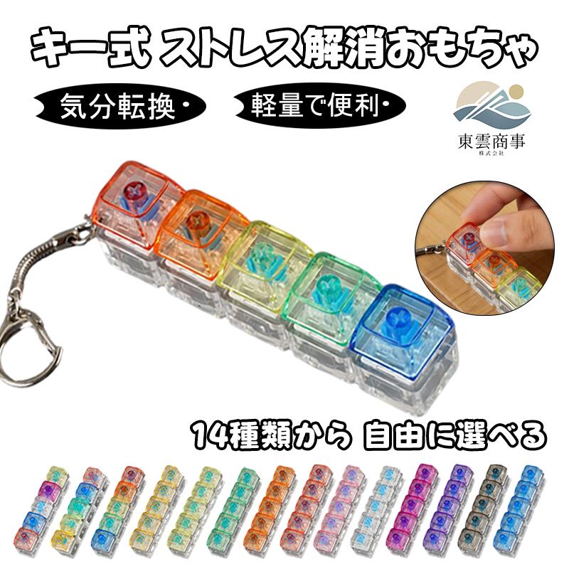 キーボードキーホルダー 5キー フィジェットトイ メカニカル タクタイル スイッチ クリアキーキャップ マルチカラー ミニキーボード 静音 ストレスリリーフ フォーカスアップ ポータブル キーリング ボタン フィンガートイ スマホチャーム バッグチャーム 人気 ギフト