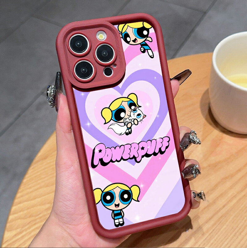 飛天小女警（パワパフガールズ）天使眼デザイン TPUスマホケース 耐衝撃 可愛いカート ゥーンキャラクター おしゃれスマホカバー 対応 iPhone17 ケース iPhone16e iPhone17Pro ケース iPhone15 iPhone16 ケース iPhone14 iPhone12 iPhone13 mini