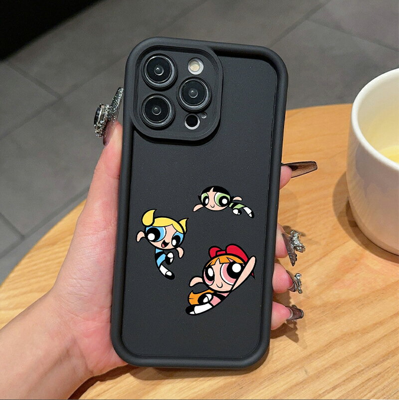 飛天小女警（パワパフガールズ）天使眼デザイン TPUスマホケース 耐衝撃 可愛いカート ゥーンキャラクター おしゃれスマホカバー 対応 iPhone17 ケース iPhone16e iPhone17Pro ケース iPhone15 iPhone16 ケース iPhone14 iPhone12 iPhone13 mini