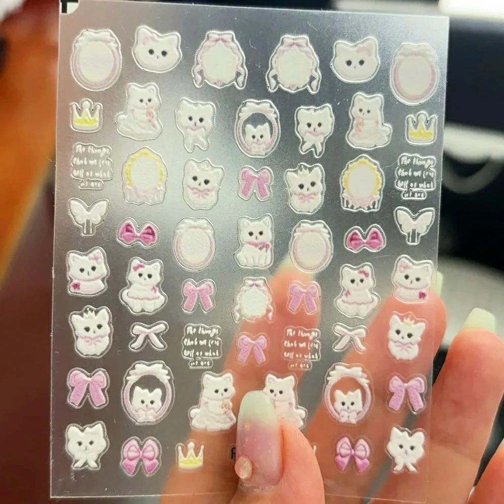 ネイルパーツ 3D 立体 ネイルアート 装飾 ネイル用品 シール ステッカー ジェル DIY アクセサリー 6枚..