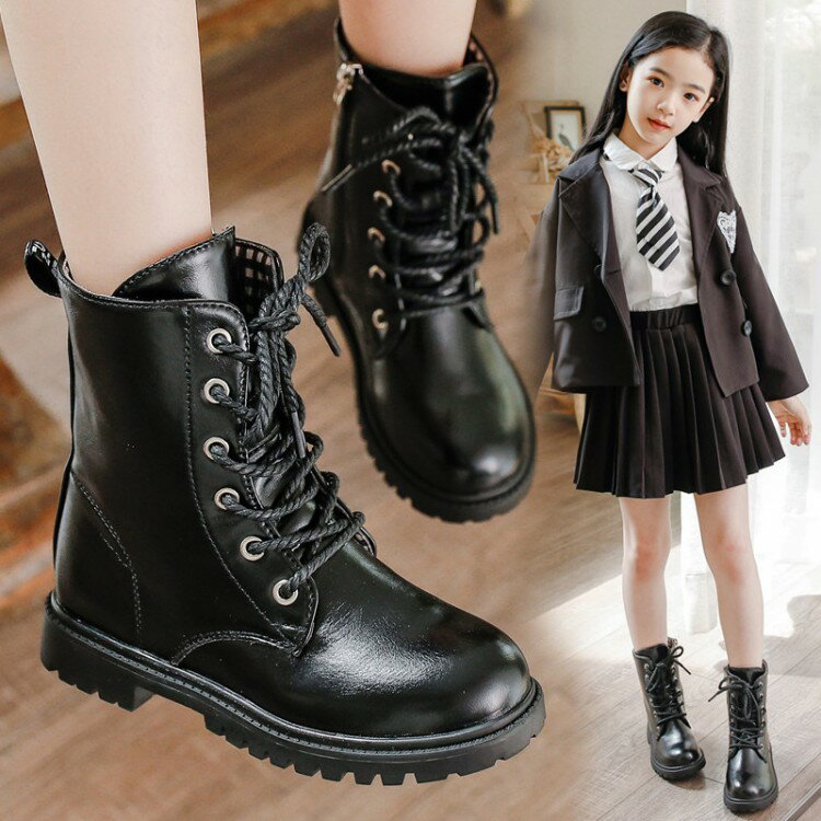 ブーツ 袴 キッズ 袴用 女の子 レースアップブーツ 編み上げブーツ ショートパンツ 卒業式 卒園式 七五..