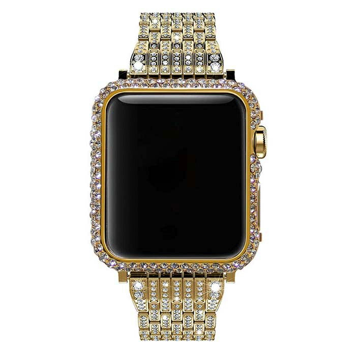 AppleWatchアップルウォッチ交換カバー高級感キラキララインストーン綺麗装飾エレガント38/40mm42/44mm
