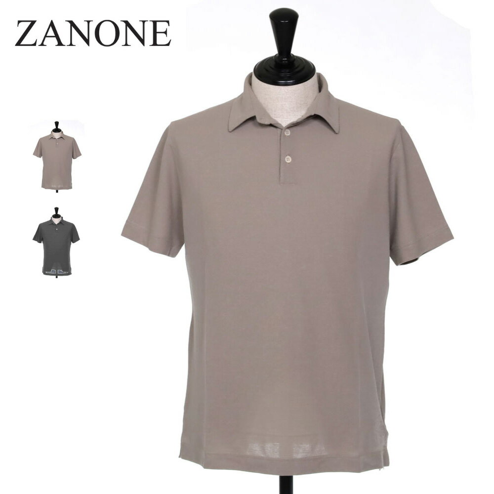 ZANONE ザノーネ ポロシャツ アイスコットン 半袖 Tシャツ コットン100% メンズ 春夏 811818/ZG380 