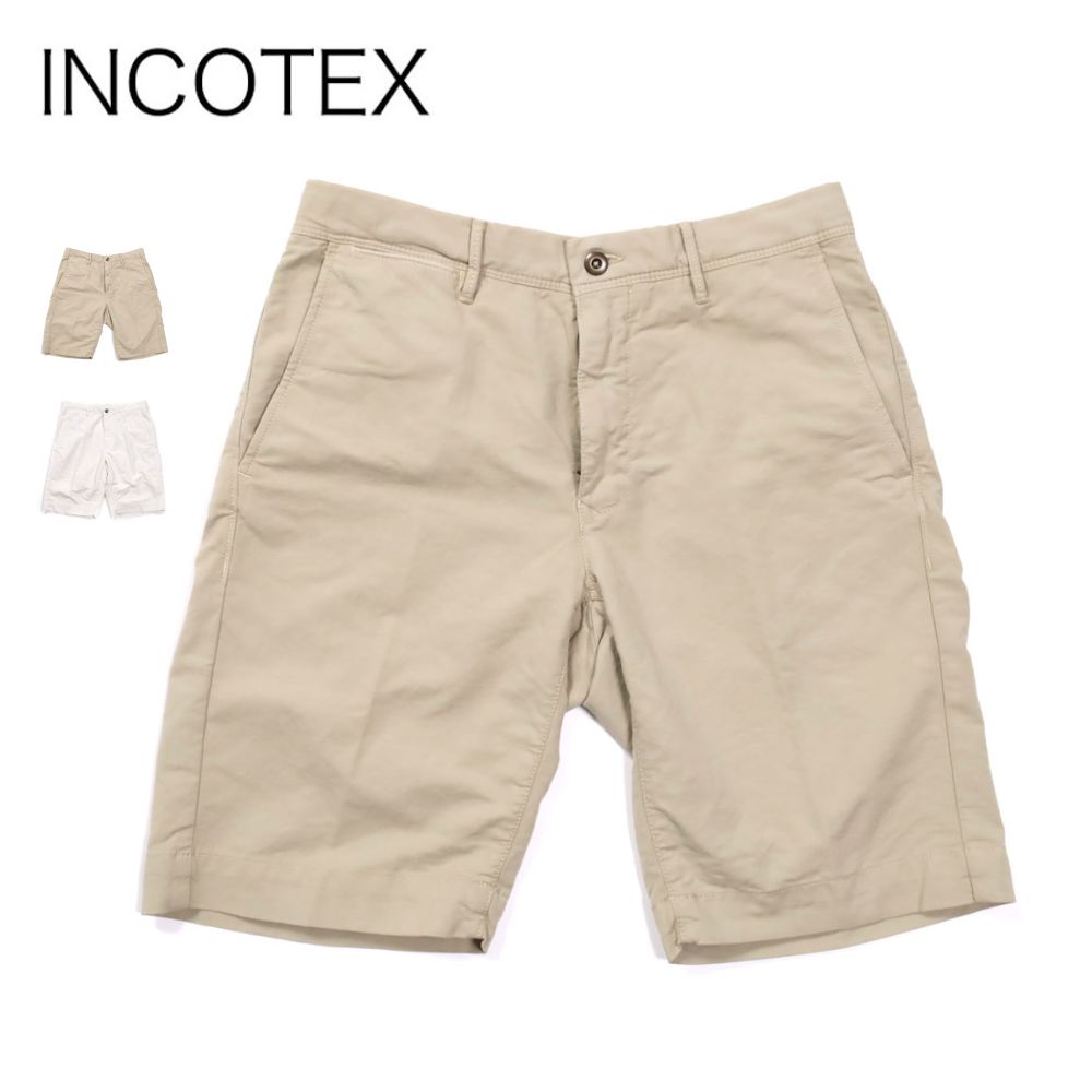 INCOTEX SLACKS インコテックス スラックス ショートパンツ ショーツ コットン メンズ 【国内正規品】