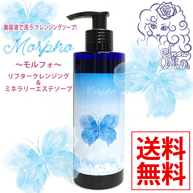 Morpho/モルフォ/リフタークレンジング&ミネラルエステソープ/250ml/小顔/リフトアップ/美白/むくみ/毛穴レス/毛穴洗浄/いちご鼻/まつエクにも対応/おまたパック/おまた黒ずみケア