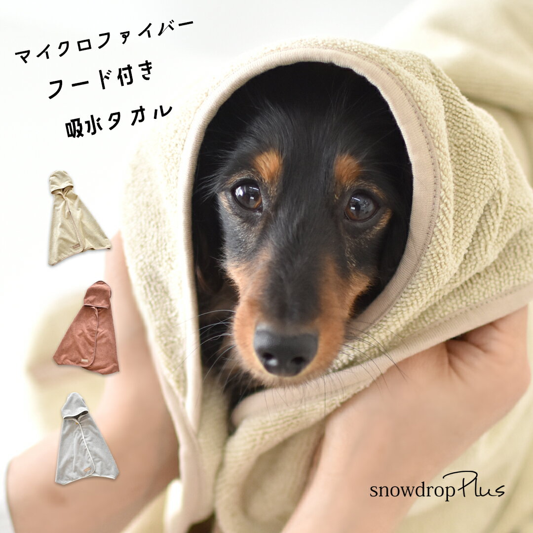 フード付きタオル 犬用 名入れ 刺繍 ペット用タオル 夏 マイクロファイバー 吸水速乾 ふわふわ ポンチョ バスローブ オリジナル 1点のみゆうパケット対応