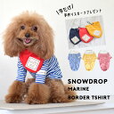 【在庫処分セールの為返品交換不可】マリンボーダー 切り替え Tシャツ 半袖ボーダーシャツ 犬 ドッグ 服　犬服　 小型犬 中型犬 犬用品　DOG dog ペット服 犬の服 ペット用品 ゆうパケット対応