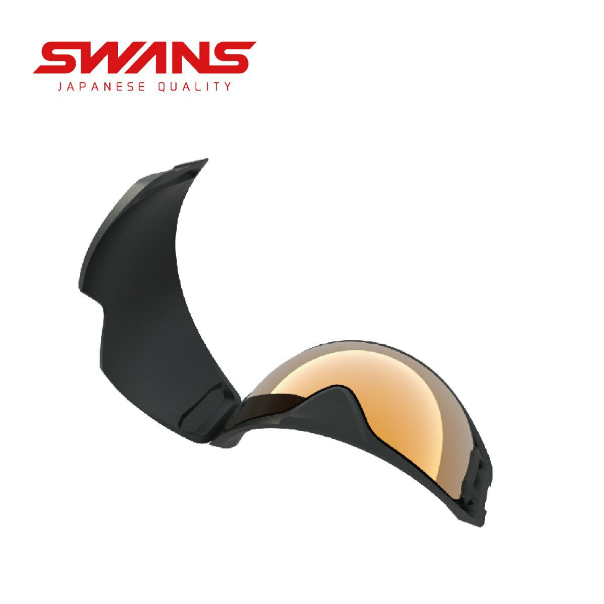 SWANS スワンズ レンズケース A-134 スペアレンズケース〔ブラック〕 ＜2025＞ スキー スノーボード