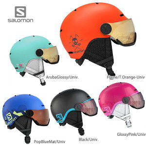 スキー ヘルメット キッズ ジュニア SALOMON サロモン 子供用 2022 GROM VISOR 21-22 旧モデル スノーボード