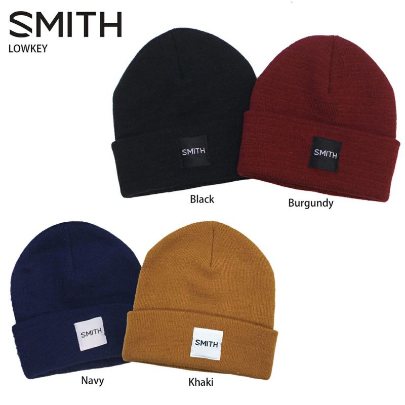 メーカー希望小売価格はメーカーカタログに基づいて掲載しています SMITH ニット帽■ LOWKEYCOLORBlack / Burgundy / Navy / KhakiCOLOR:BLACK/BURGUNDY/KHAKI/NAVY