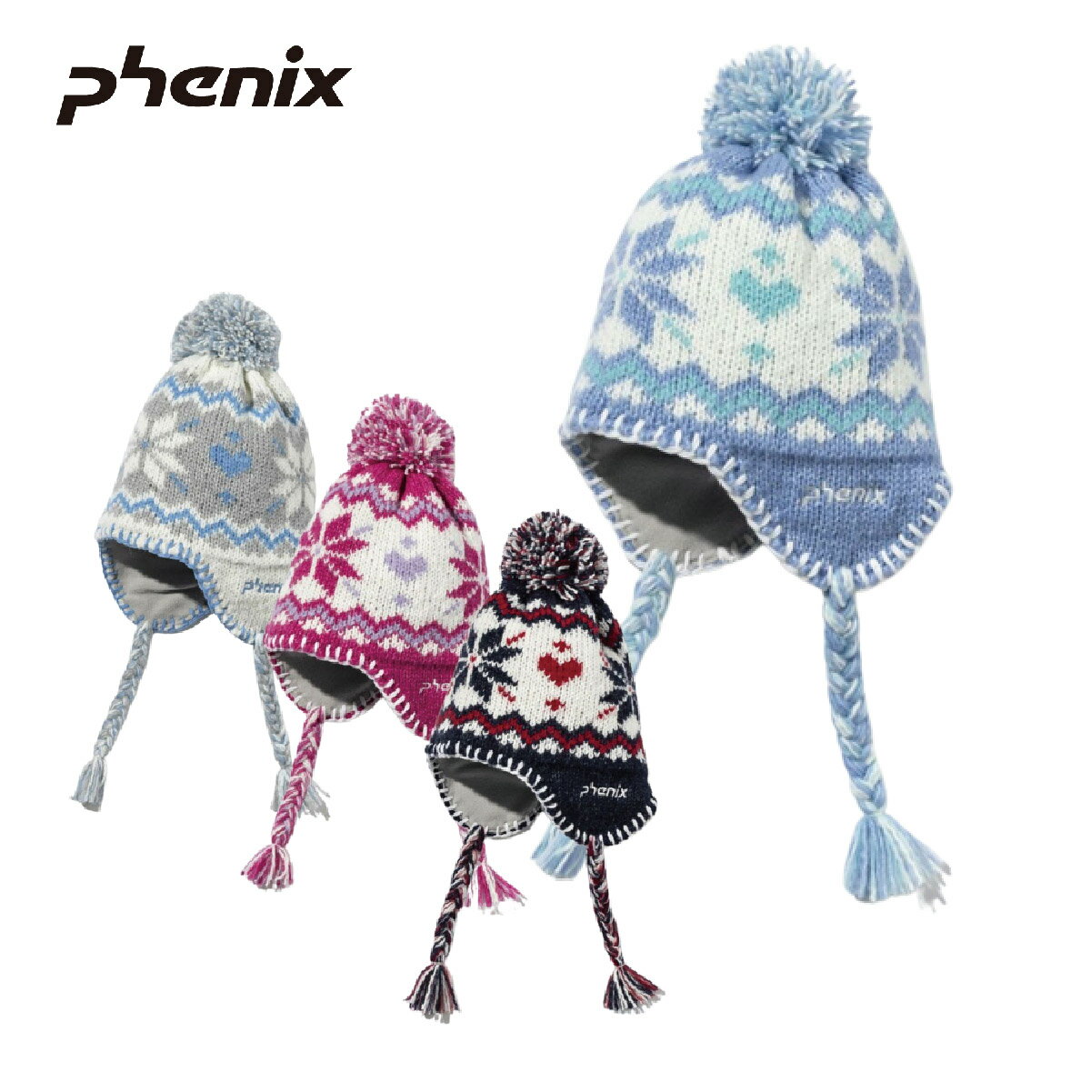 PHENIX ե˥å ӡˡ 2023 ESG22HW64 / Snow Crystal Girls Ear Beanie