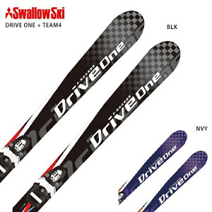 スキー板 キッズ ジュニア Swallow Ski スワロー＜2020＞ DRIVE ONE + TEAM4 ビンディング セット 取付無料〔SA〕