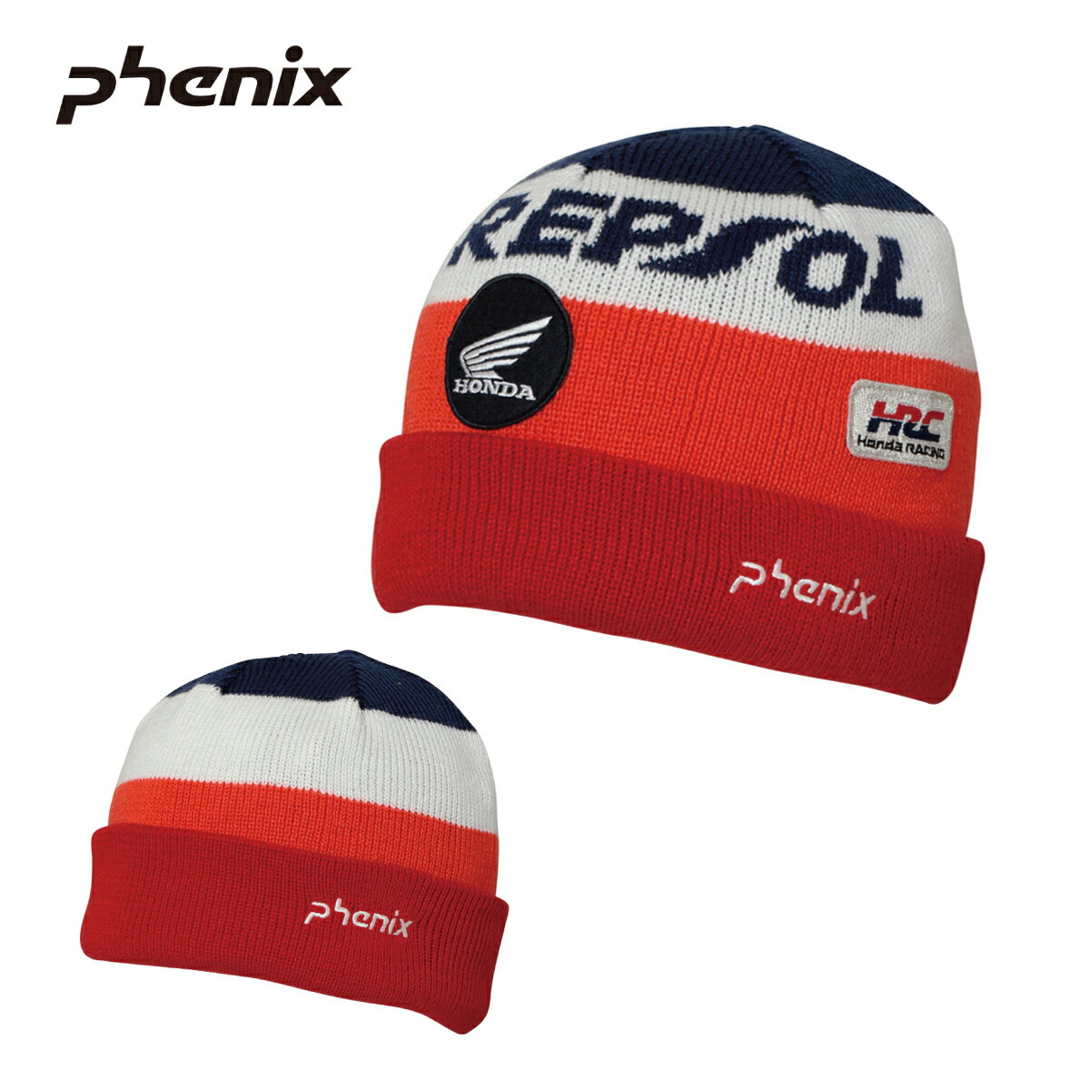 楽天スキー用品通販　スノーファミリーPHENIX フェニックス スキー ニット帽 キッズ ジュニア＜2024＞ ESB23HW88 / HONDA Touring Watch cap 2023-2024