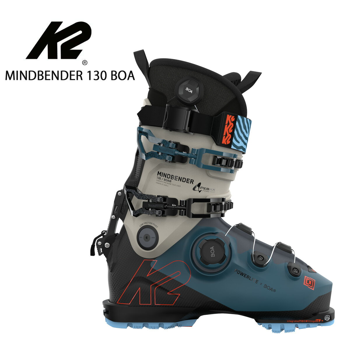 K2 ケーツー メンズ レディース スキーブーツ ＜2024＞ MINDBENDER 130 BOA [マインドベンダー 130 BOA]【グリップウォーク】[S231901901] 23-24 2023-2024