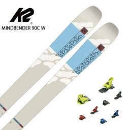 スキー板 レディース K2 ケーツー ＜2024＞ MINDBENDER 90C W[S230302801] + ＜23＞ATTACK 14 GW【金具付き・取付送料無料 グリップウォーク対応】 2023-2024 NEWモデル