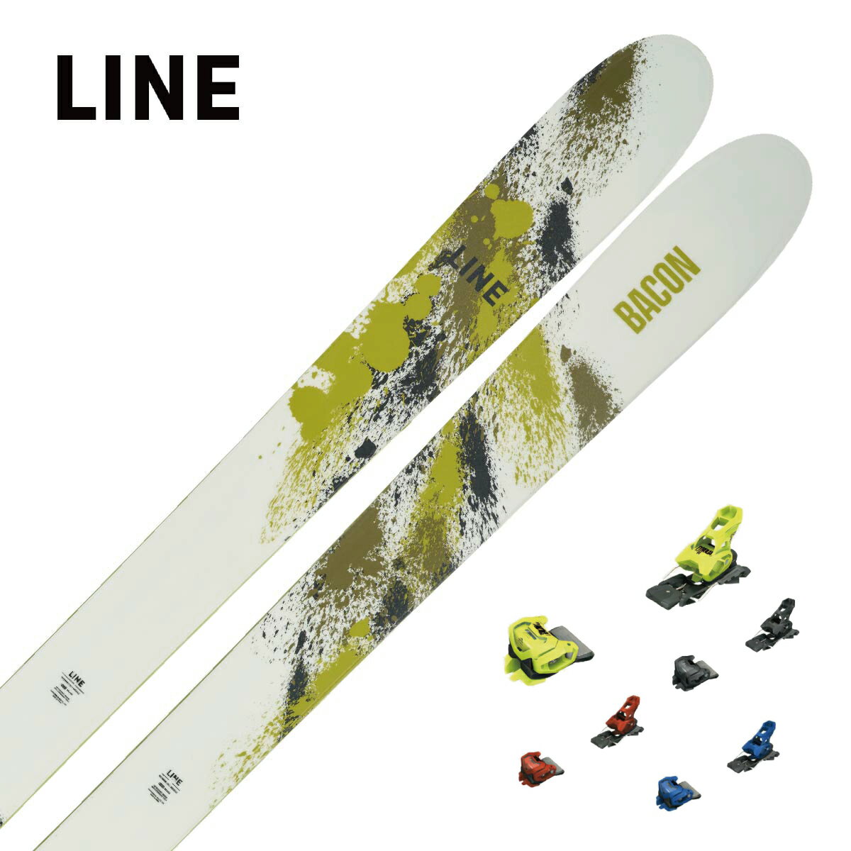 スキー板 LINE ライン メンズ レディース ＜2024＞ BACON 115 + ＜23＞ATTACK 14 GW【金具付き・取付送料無料 グリップウォーク対応】 2023-2024 NEWモデル