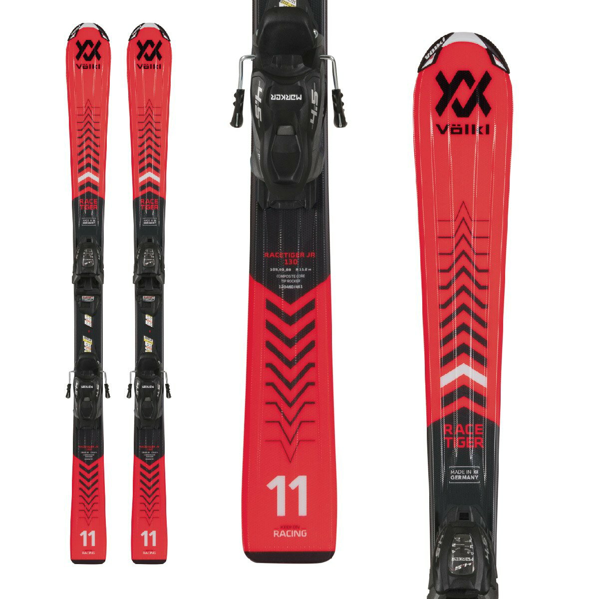 VOLKL（フォルクル）『RACETIGERJUNIORvMOTIONRED+4.5vMOTIONJRビンディングセット』